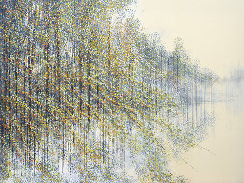 Late Summer Trees At Dusk Marc Todd