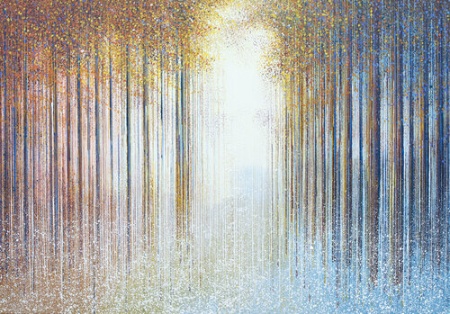 Mist Rising In Autumn Forest di Marc Todd, Pittura in vendita su Singulart