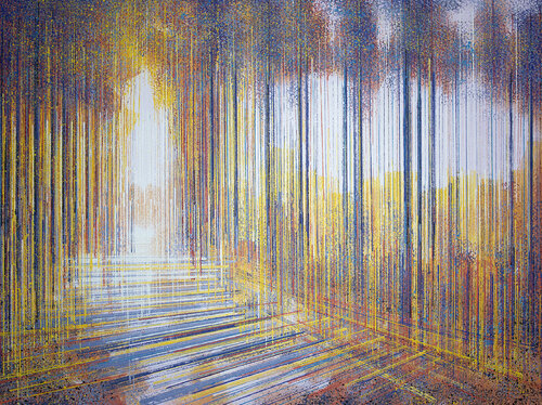 Autumn Trees At Sunset Composition #5 di Marc Todd, Pittura in vendita su Singulart