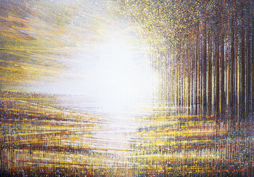 Autumn Trees At Sunset Composition #4 van Marc Todd, Schilderij te koop op Singulart