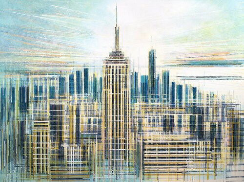 NEW YORK IN LATE AFTERNOON LIGHT di Marc Todd, Pittura in vendita su Singulart