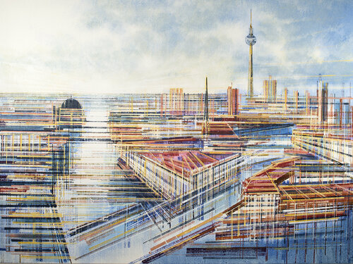 Berlin In Afternoon Light van Marc Todd, Schilderij te koop op Singulart