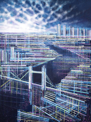 London Night Portrait di Marc Todd, Pittura in vendita su Singulart