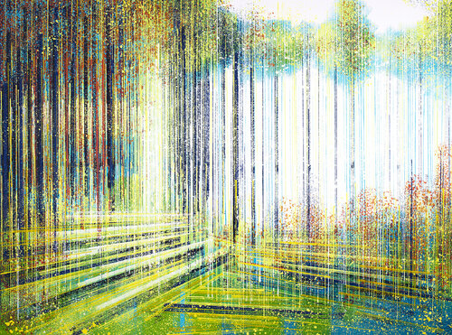 Spring Trees Composition #1 di Marc Todd, Pittura in vendita su Singulart