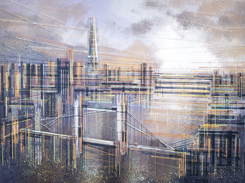London As Evening Falls van Marc Todd, Schilderij te koop op Singulart