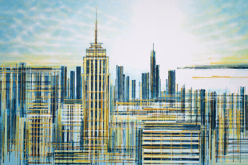 New York City In Late Afternoon Light van Marc Todd, Schilderij te koop op Singulart