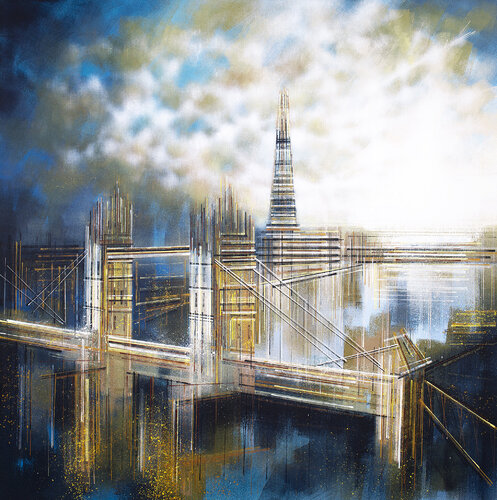London - Tower Bridge At Sunset van Marc Todd, Schilderij te koop op Singulart