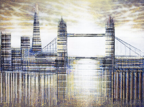 London Skyline In Neutral Colours van Marc Todd, Schilderij te koop op Singulart