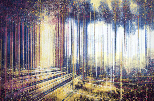 Trees In Hazy Evening Light van Marc Todd, Schilderij te koop op Singulart