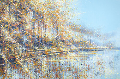 Autumn Trees By The River van Marc Todd, Schilderij te koop op Singulart