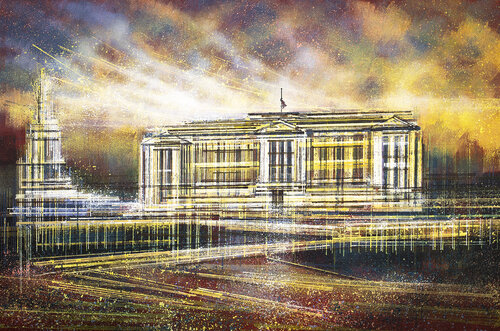 Buckingham Palace As The Sun Sets van Marc Todd, Schilderij te koop op Singulart
