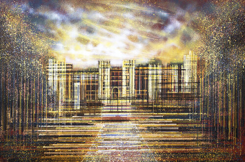Windsor Castle As The Sun Sets de Marc Todd, Pintura a la venta en Singulart