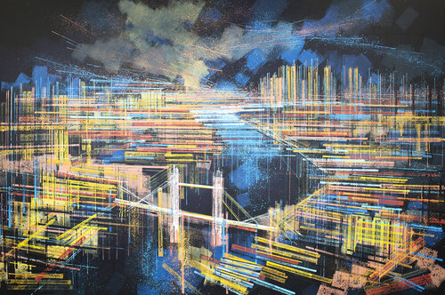 London Lit Bright! de Marc Todd, Pintura a la venta en Singulart