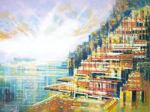 Positano, The Amalfi Coast, Italy di Marc Todd, Pittura in vendita su Singulart