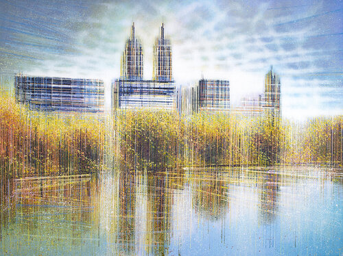New York - Central Park In Autumn van Marc Todd, Schilderij te koop op Singulart