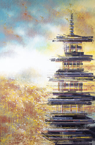 Japan In Autumn van Marc Todd, Schilderij te koop op Singulart