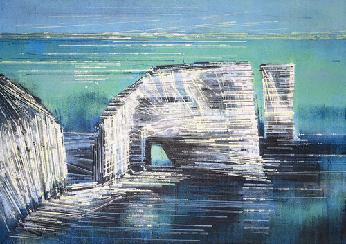 White Coastal Cliffs In Bright Sunlight Marc Todd