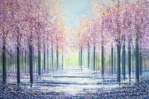 Spring Tree Blossom At Dusk by Marc Todd, Painting for Sale on Singulart