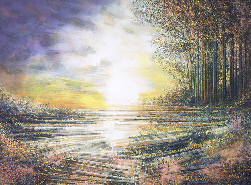 Forest At Sunset by Marc Todd, 회화 for Sale on Singulart