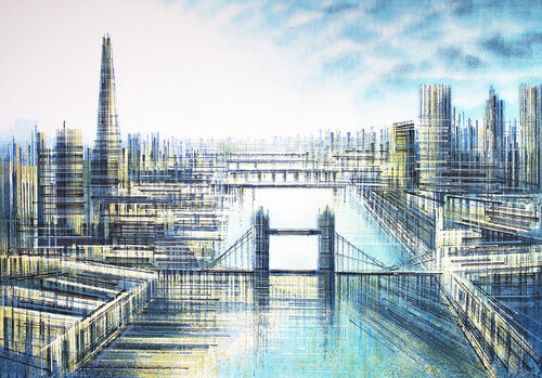 City Of London Skyline van Marc Todd, Schilderij te koop op Singulart