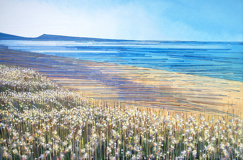 Dorset Beach In Summer van Marc Todd, Schilderij te koop op Singulart