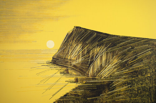 Coastal Cliffs At Sunset van Marc Todd, Schilderij te koop op Singulart
