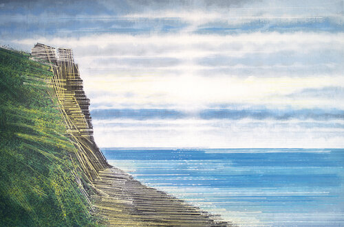 Coastal Cliffs At Daybreak van Marc Todd, Schilderij te koop op Singulart