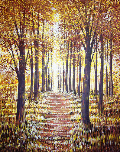 Light Through Autumn Trees de Marc Todd, Pintura a la venta en Singulart
