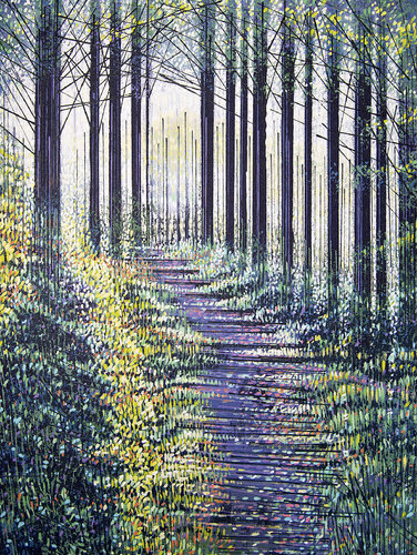 Late Autumn Forest Path by Marc Todd, 회화 for Sale on Singulart