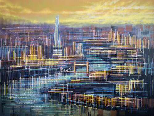 London In Golden Light di Marc Todd, Pittura in vendita su Singulart
