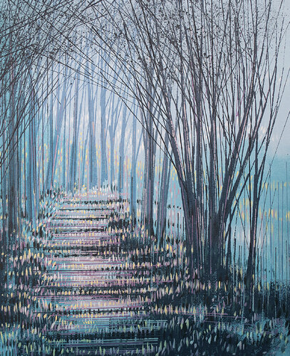 Trees At Twilight van Marc Todd, Schilderij te koop op Singulart