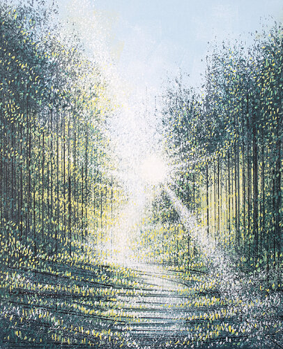 Dawn Light Through Trees van Marc Todd, Schilderij te koop op Singulart