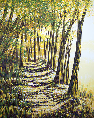 Trees At Dusk by Marc Todd, 회화 for Sale on Singulart