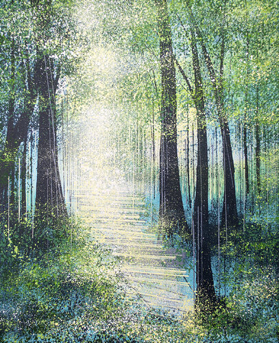 Tall Trees In Spring van Marc Todd, Schilderij te koop op Singulart
