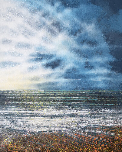 Dorset Jurassic Coast Seascape van Marc Todd, Schilderij te koop op Singulart
