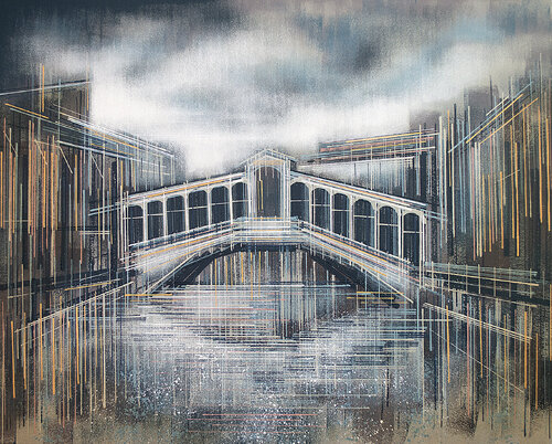 Venice - The Rialto Bridge de Marc Todd, Pintura a la venta en Singulart