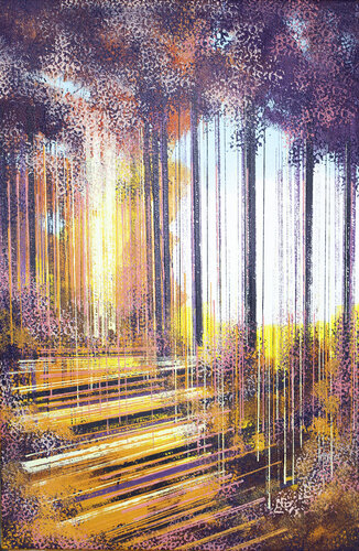 Trees At Sunset by Marc Todd, Painting for Sale on Singulart