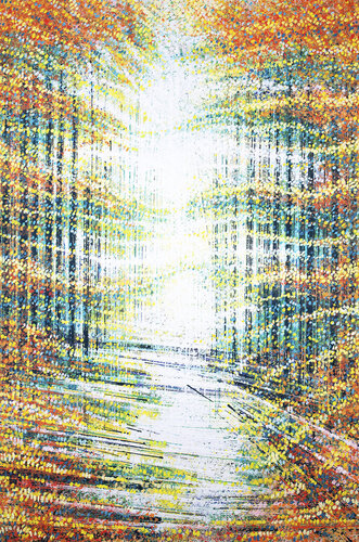 Forest In Golden Light by Marc Todd, Painting for Sale on Singulart