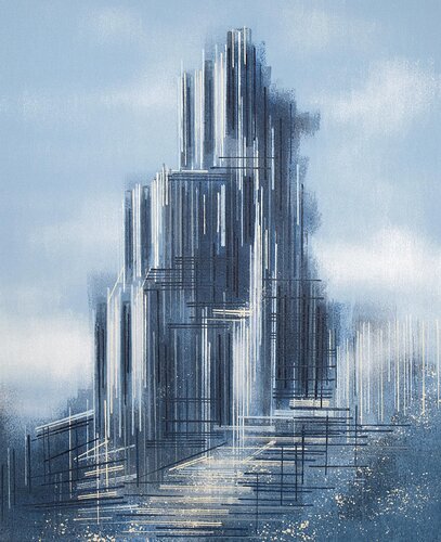 Corfe Castle Dorset par Marc Todd, Peinture en vente sur Singulart