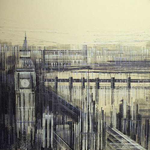 London In Late Afternoon Light di Marc Todd, Pittura in vendita su Singulart