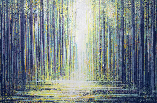 Twilight Trees With White Light di Marc Todd, Pittura in vendita su Singulart
