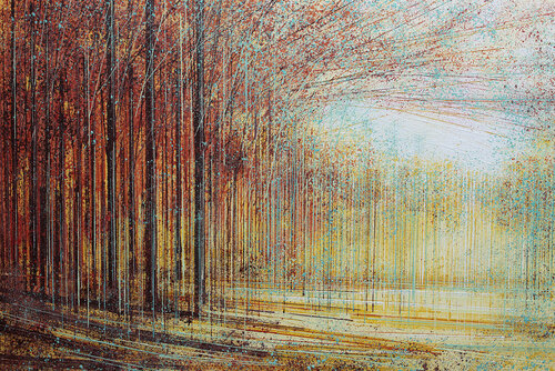 Spring Trees At Sunset di Marc Todd, Pittura in vendita su Singulart
