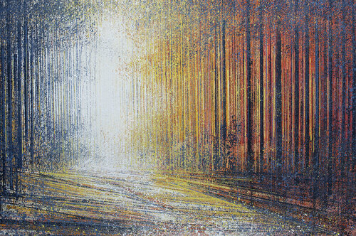 Forest Path At Sunset di Marc Todd, Pittura in vendita su Singulart