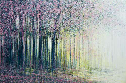 Spring Trees In Morning Light di Marc Todd, Pittura in vendita su Singulart