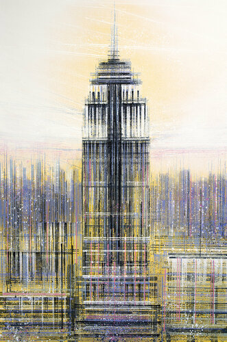 New York - The Empire State Building At Dusk di Marc Todd, Pittura in vendita su Singulart