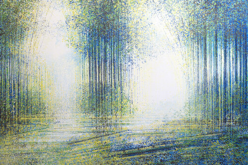 Bright White Light Through Spring Trees di Marc Todd, Pittura in vendita su Singulart