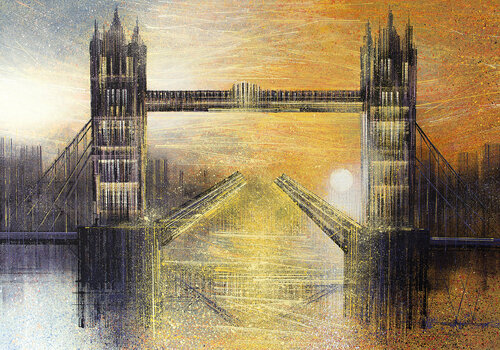 London - Tower Bridge At Sunset van Marc Todd, Schilderij te koop op Singulart