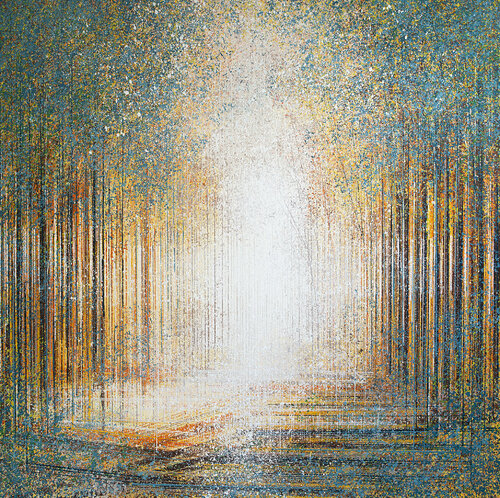 Trees In Evening Light van Marc Todd, Schilderij te koop op Singulart