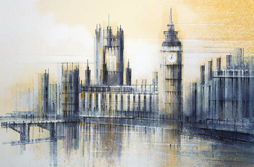 London - Big Ben At Dusk van Marc Todd, Schilderij te koop op Singulart