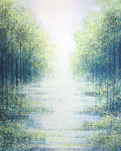 Lake In Summer Light van Marc Todd, Schilderij te koop op Singulart